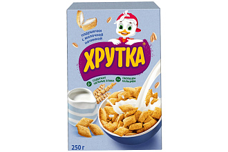 Готовый завтрак Хрутка Приключение молочные подушечки 250гр.