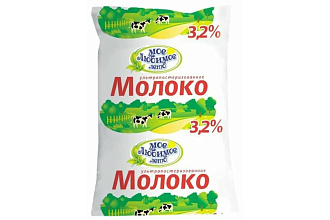 Молоко ультрапаст. Мое любимое лето 3,2% 0,9л. ТФА