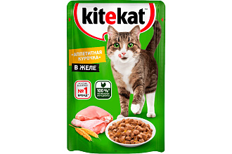 Корм KiteKat с курицей в желе 85г
