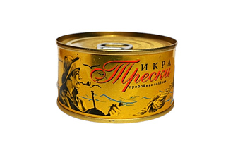 Икра трески Авача пробойная соленая 130гр ж/б
