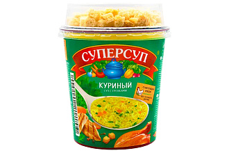 Суп Куриный+гренки СуперСуп 40гр Русский продукт