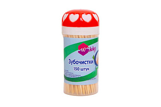 Зубочистки 150шт. Wikky
