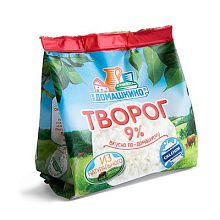 Творог Село Домашкино 9% 180гр стабилобэг.