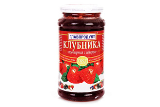 Клубника протертая с сахаром 550г ст/б Главпродукт