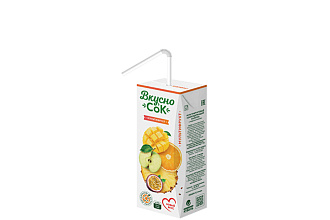 Напиток ВкусноСок Мультифрукт с/с 0,2л/27шт