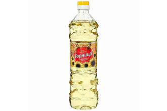Масло подсолнечное рафинированное 0,9 л Горница