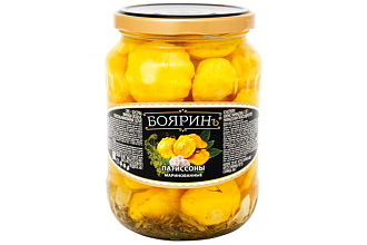 Патисоны цельные маринованные 670 гр Бояринъ