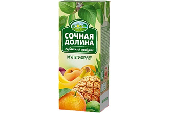 Нектар Мультифруктовый 200мл Сочная долина