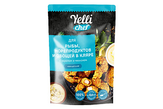 Нежный кляр для рыбы,морепрод и овощей с укроп и чеснок 200гр Yelli 