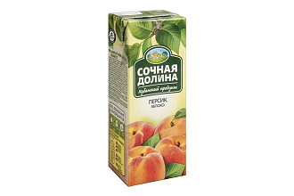 Нектар Персиково-Яблочный 200мл Сочная долина